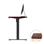 Oikiture Standing Desk Table Top Only For Office Computer Desk Walnut 140cm - Image 5