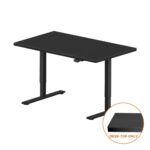 Oikiture Standing Desk Table Top Only For Office Computer Desk Black 120cm - Image 5