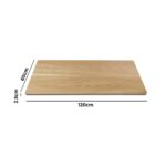 Oikiture Standing Desk Table Top Only For Office Computer Desk Oak 120cm - Image 6