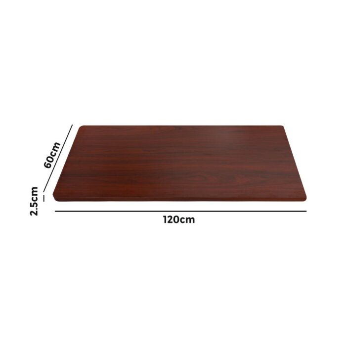 Oikiture Standing Desk Table Top Only For Office Computer Desk Walnut 120cm - Image 5