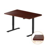 Oikiture Standing Desk Table Top Only For Office Computer Desk Walnut 120cm - Image 6