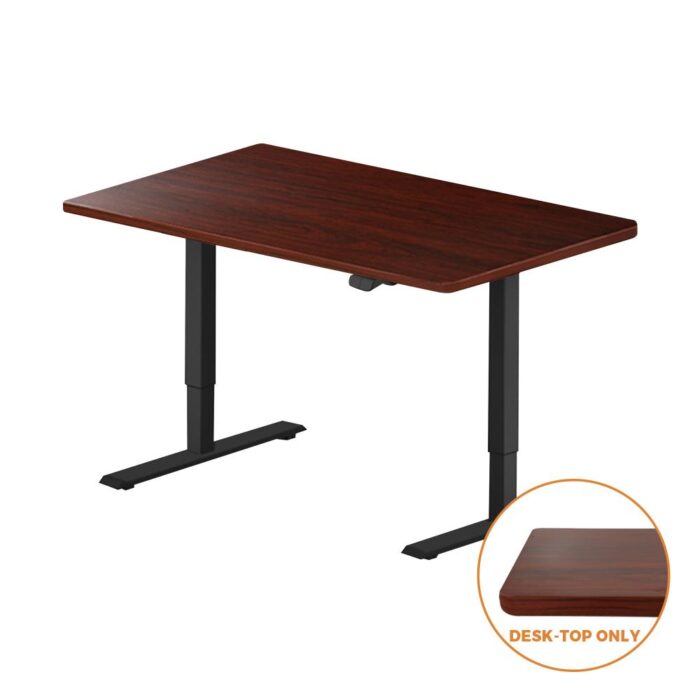 Oikiture Standing Desk Table Top Only For Office Computer Desk Walnut 120cm - Image 6