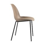 Oikiture Dining Chairs Kitchen Chair Exclusive Lounge Room Metal Plastic Brownx2 - Image 3