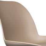 Oikiture Dining Chairs Kitchen Chair Exclusive Lounge Room Metal Plastic Brownx2 - Image 6
