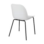 Oikiture Dining Chairs Kitchen Chair Exclusive Lounge Room Metal Plastic Whitex2 - Image 5