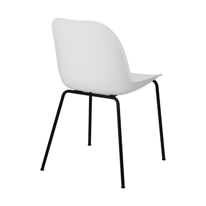 Oikiture Dining Chairs Kitchen Chair Exclusive Lounge Room Metal Plastic Whitex2 - Image 5