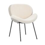 Oikiture Armchair Dining Chair Accent Chairs Tub Armchairs Exclusive White - Image 4