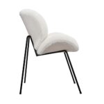 Oikiture Armchair Dining Chair Accent Chairs Tub Armchairs Exclusive White - Image 6