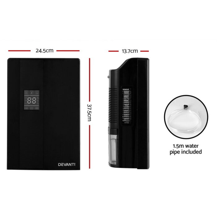 Devanti Dehumidifier 2L Air Purifier Black - Image 2