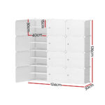 Artiss Large Capacity White Shoe Cabinet Eco-Friendly Storage Solution (White) - Image 2