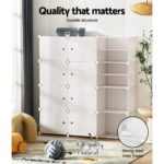 Artiss Large Capacity White Shoe Cabinet Eco-Friendly Storage Solution (White) - Image 4