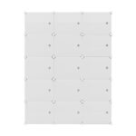 Artiss Shoe Cabinet DIY Shoe Box White Cube Portable Organiser Storage Stand - Image 3