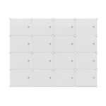 Artiss DIY Shoe Cabinet Shoe Box White Storage Cube Portable Organiser Stand - Image 3