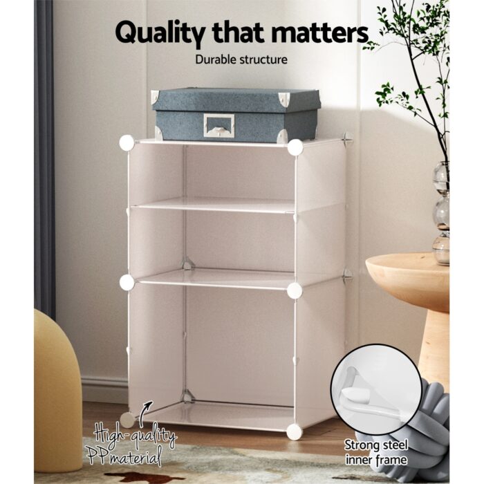 Artiss White Shoe Cabinet Eco-Friendly Storage Organizer - Image 4