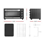 Devanti 45L Convection Oven Electric Fryer Ovens 1800W - Image 2