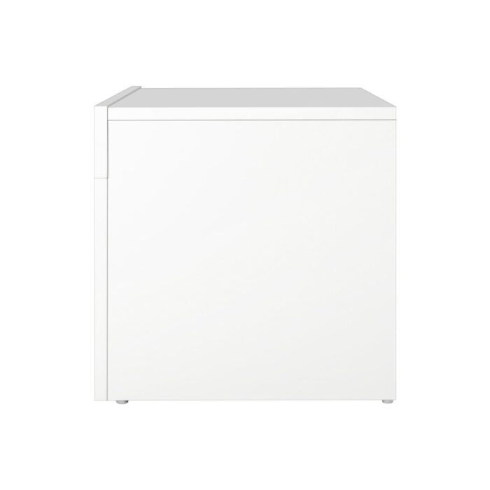 Oikiture TV Cabinet RGB LED Gloss 130cm White - Image 6