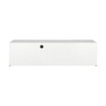 Oikiture TV Cabinet RGB LED Gloss 130cm White - Image 5