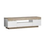 Oikiture TV Cabinet Entertainment Unit RGB LED 180cm