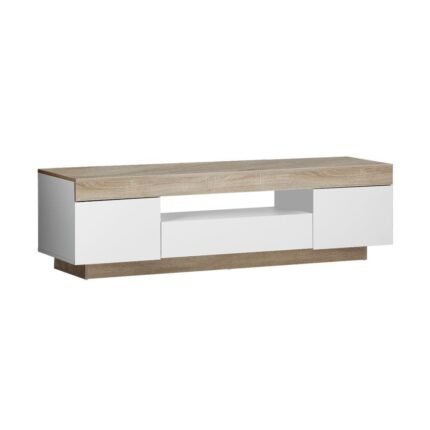 Oikiture TV Cabinet Entertainment Unit RGB LED 180cm