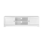 Oikiture TV Cabinet Entertainment Unit 160CM White