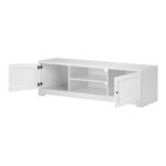 Oikiture TV Cabinet Entertainment Unit 160CM White - Image 6