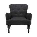 Artiss Armchair Wingback Charcoal Lothair - Image 3