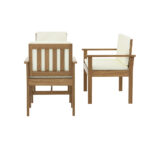 Gardeon 4-Piece Outdoor Sofa Set Wooden Couch Lounge Setting - Image 4