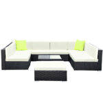 Gardeon 10-Piece Outdoor Sofa Set Wicker Couch Lounge Setting Cover - Image 3