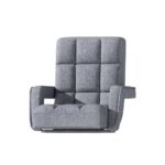 Artiss Floor Lounge Sofa Bed Swivel Grey - Image 3