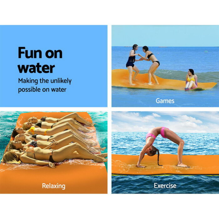 Weisshorn Floating Water Mat 5.5x1.8m Foam Pad Swimming Pool Island Platform - Image 3