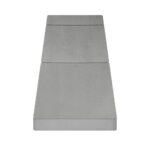 Bedra Foldable Foam Mattress Single Portable Light Grey
