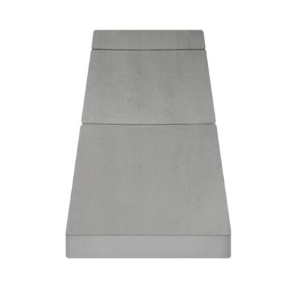 Bedra Foldable Foam Mattress Single Portable Light Grey