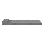 Bedra Foldable Foam Mattress Single Portable Light Grey - Image 6
