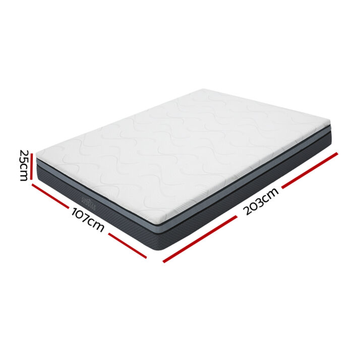 Giselle Bedding Memory Foam Mattress Bed Cool Gel 25cm King Single - Image 2