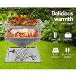 Grillz Fire Pit BBQ Grill with Carry Bag Camping - Image 4