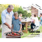 Grillz Fire Pit BBQ Grill 76cm - Image 4