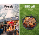 Grillz Fire Pit BBQ Grill 82cm - Image 2