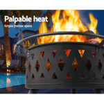 Grillz Fire Pit BBQ Grill 82cm - Image 3