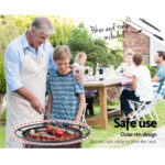 Grillz Fire Pit BBQ Grill 82cm - Image 4