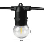 Mazam 23M LED Festoon Lights String Light Waterproof Wedding Party Garden - Image 4