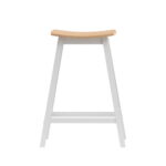 Artiss 2x Bar Stools Wooden Chairs Oak - Image 3