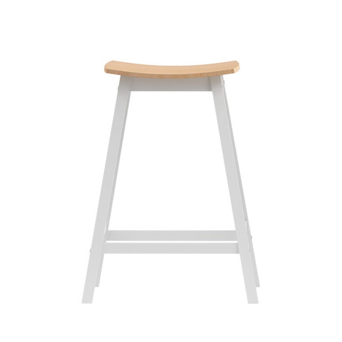 Artiss 2x Bar Stools Wooden Chairs Oak - Image 3