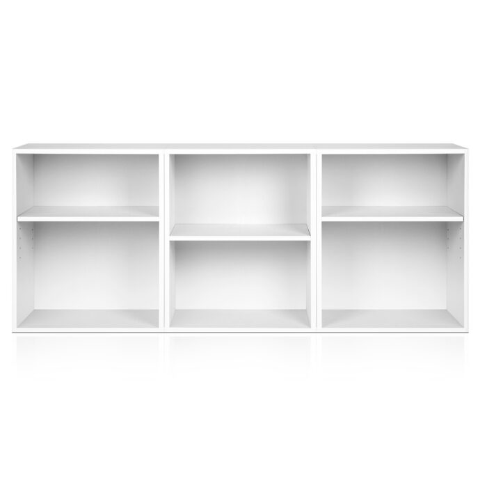 Artiss Bookshelf Set of 3 - VENA White - Image 3