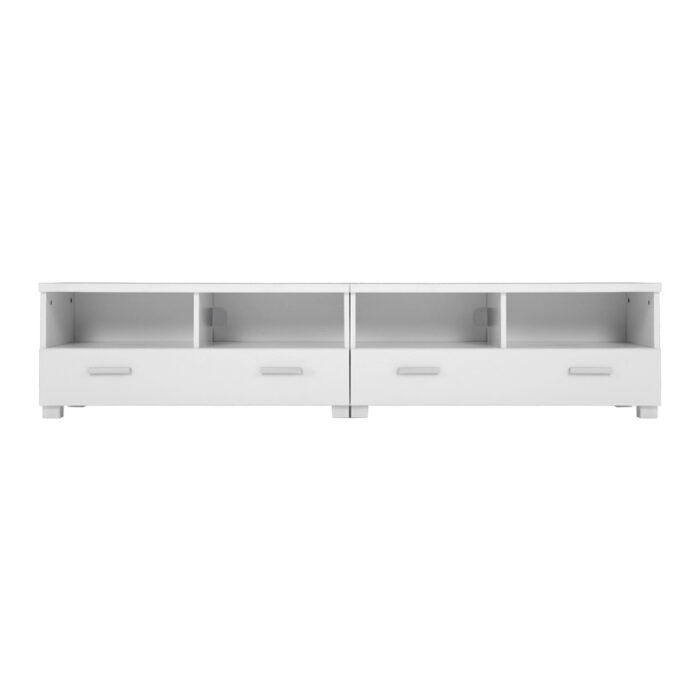 Artiss TV Cabinet Entertainment Unit 180cm White Eddie - Image 3