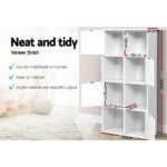 Artiss Bookshelf 8 Cube Shlef - DANA White - Image 4