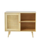 Artiss Buffet Sideboard Rattan Cabinet Storage Shelves Hallway Table Kitchen - Image 3