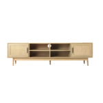 Artiss TV Cabinet Entertainment Unit 180cm Rattan Cole - Image 3
