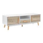 Artiss TV Cabinet Entertainment Unit 120cm Wood White Gino