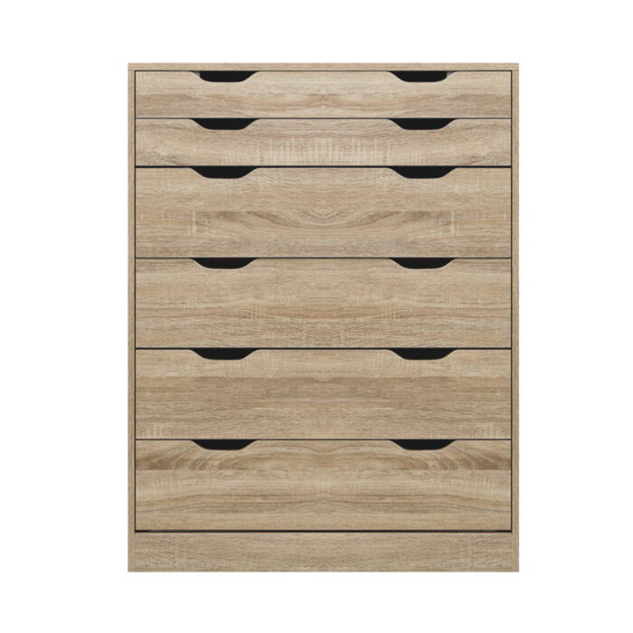 Artiss 6 Chest of Drawers - MYLA Oak - Image 3