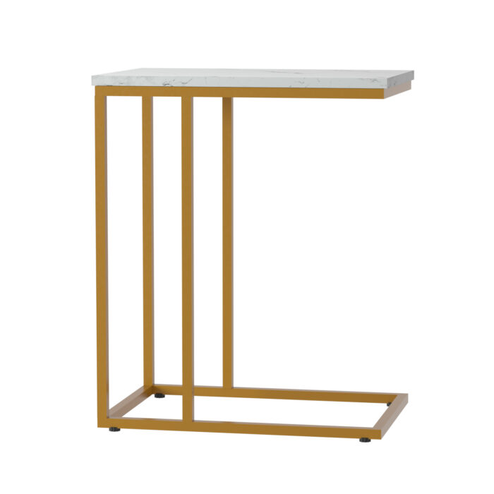 Artiss Coffee Table Side Table Marble Effect Emma - Image 3
